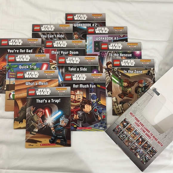 NWOT Star Wars Lego Phonics Books - Picture 2 of 6